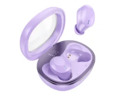 Наушники внутриканальные HOCO EQ3 Smart, пластик, bluetooth 5.3, микрофон, цвет: фиолетовый (1/14/14