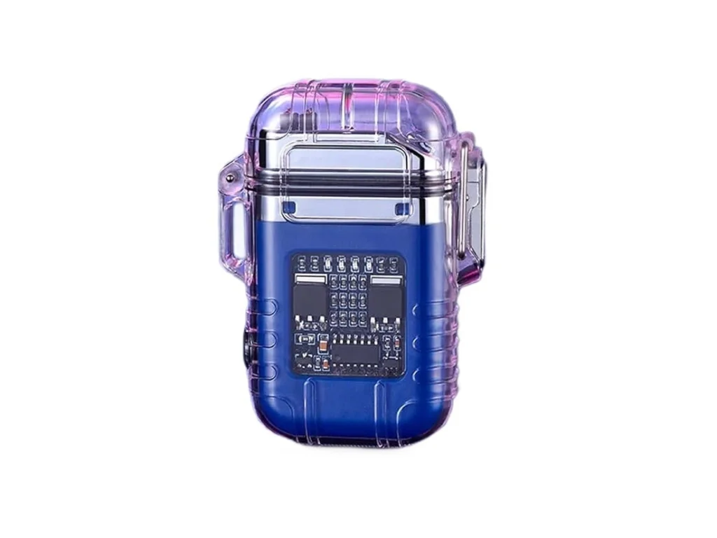 Зажигалка электронная заряд от USB (OTS-255) с Фонарём
