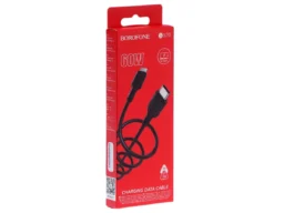 Кабель Type-C - Type-C Borofone BX70 Shengda, 1.0м, круглый, 3.0A, силикон, PD60W, чёрный (1/63)