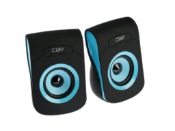 Акустическая система 2.0, CBR CMS 366 Blue, USB, 2х3 Вт (6 Вт RMS), пластик, "софт-тач", 3.5 мм лин.