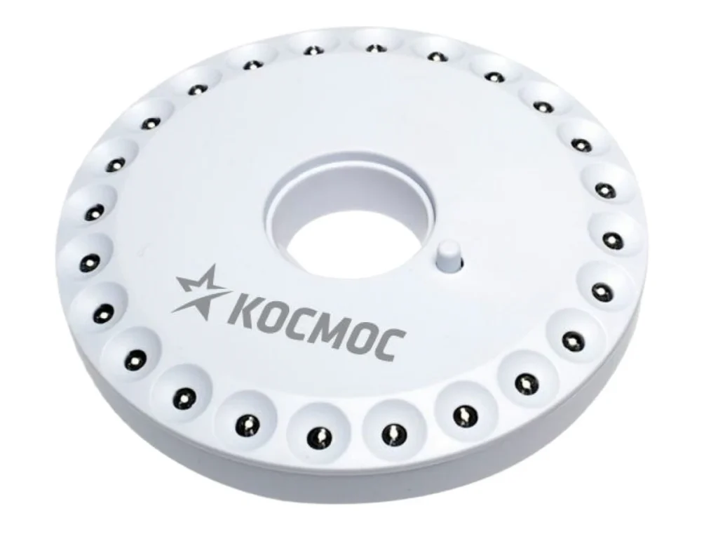 Фонарь КОСМОС светодиодный 3031LED кемпинговый, диск, 24хLED 4xAA (1/12/36)