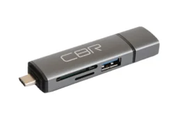 Картридер CBR Speed Rate Gear USB3.0 (mSD, mSDHC, mSDXC, SD, SDHC, SDXC), алюминиевый корпус