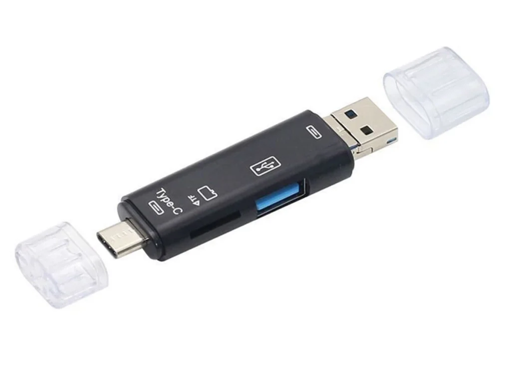 Картридер-конвертер Smartbuy USB 2.0, SBR-801-S универсальный, черный