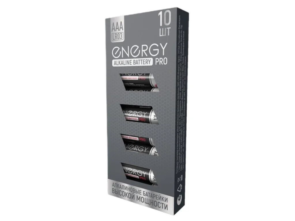 Элемент питания Energy Pro LR03/10K (ААА) (10/600)