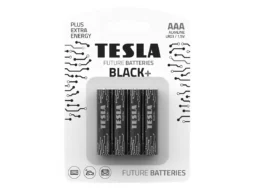Элемент питания TESLA BATTERIES AAA BLACK+ LR03/BLISTER FOIL 4 PCS (4/48/480/36960)