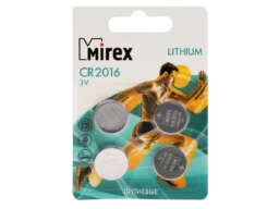 Элемент питания Mirex CR2016 3V 4 шт (4/216/648), ecopack