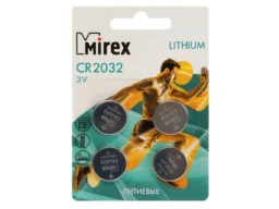 Элемент питания Mirex CR2032 3V 4 шт (4/216/648), ecopack