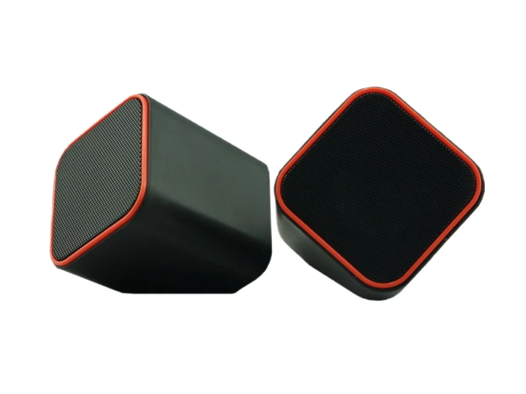 Колонки SmartBuy, 2.0, Cute, чёрные/оранжевые, USB (1/60)
