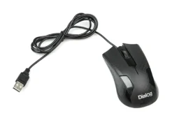 Мышь DIALOG MOP-08U, USB, 3 кнопки + ролик прокрутки, черный (1/100)