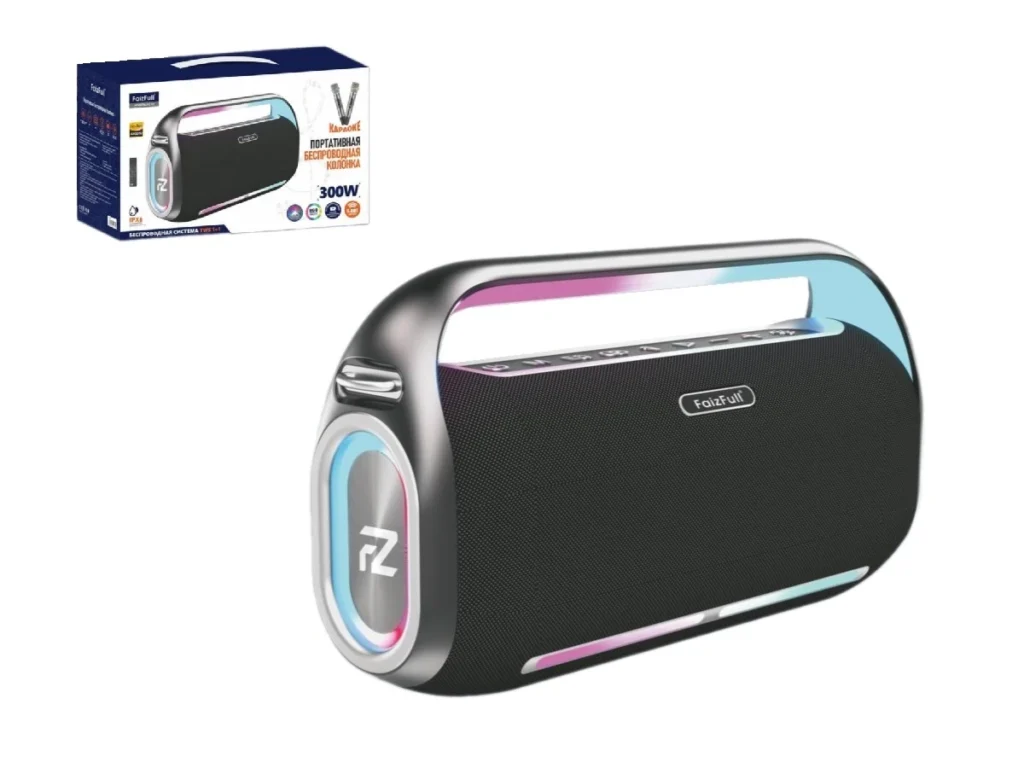 Портативная колонка FaizFull FK70 300W IPX6 BT5.0 TWS RGB