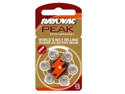 Элемент питания RAYOVAC PEAK 13, для слуховых аппаратов (6/60/300)