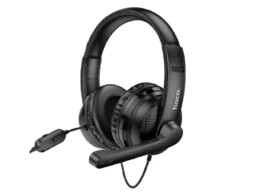 Наушники полноразмерные HOCO W103 Magic, USB+Jack 3.5mm, цвет: черный (1/40)