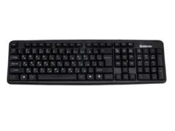 Клавиатура DEFENDER Element HB-520, USB, RU/KZ, черный, полноразмерная (1/20)