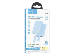 Акк.внешн. HOCO Q24 Elegant, 10000mAh, MagSafe, PD20Вт, QC3.0, FCP, AFC, цвет: голубой (1/48)