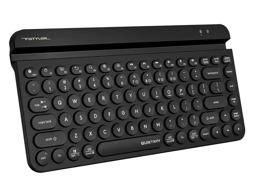Клавиатура беспроводная A4TECH Fstyler FBK30 USB BT/Radio slim Multimedia (FBK30 BLACK), черная (1/