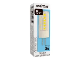 Лампа светодиодная SMARTBUY G4 5Вт 12В 4000К G4 (10/500)