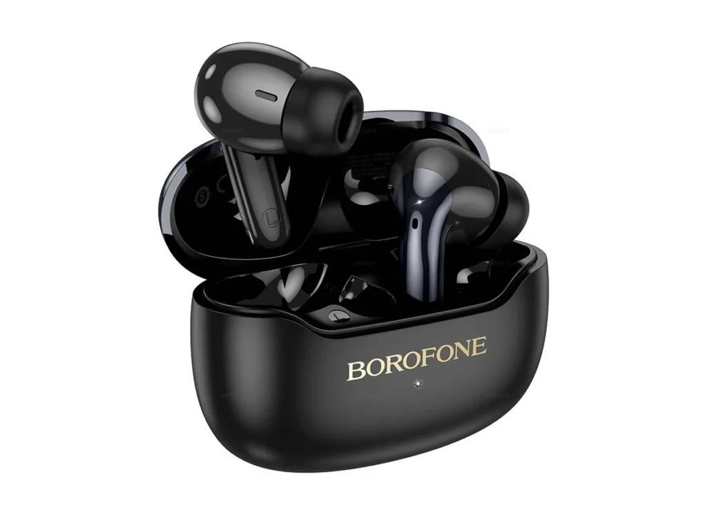 Наушники внутриканальные Borofone FQ1 Plus Shine ANC, пластик, микрофон, bluetooth 5.4, цвет: чёрный