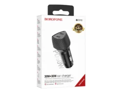 АЗУ 2 Type-C Borofone BZ31D Solid, PD60Вт, цвет: черный (1/37/148)