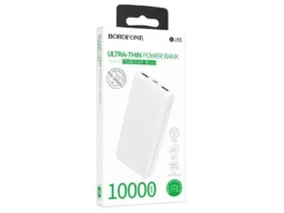 Акк.внешн. Borofone BJ55 Graceful, 10000mAh, пластик, 1 USB выход, цвет: белый (1/66)