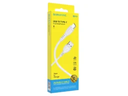 Кабель USB - Type-C Borofone BX51, 1.м, 2.4A, пластик, цвет: белый (1/360)