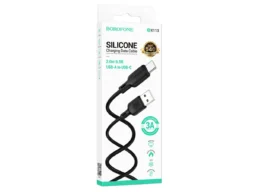 Кабель USB - Type-C Borofone BX113 Lenny, 2.0м, 3.0A, силикон, цвет: чёрный (1/360)