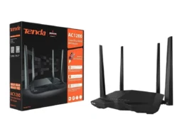 Роутер TENDA AC10 гигабитный AC, 1200Мбит/с, 4*5дБи антенны, MU-MIMO, Beamforming черный (1/10)