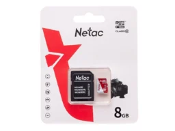 Карта памяти MicroSD 8GB Netac P500 Eco Class 10 + SD адаптер