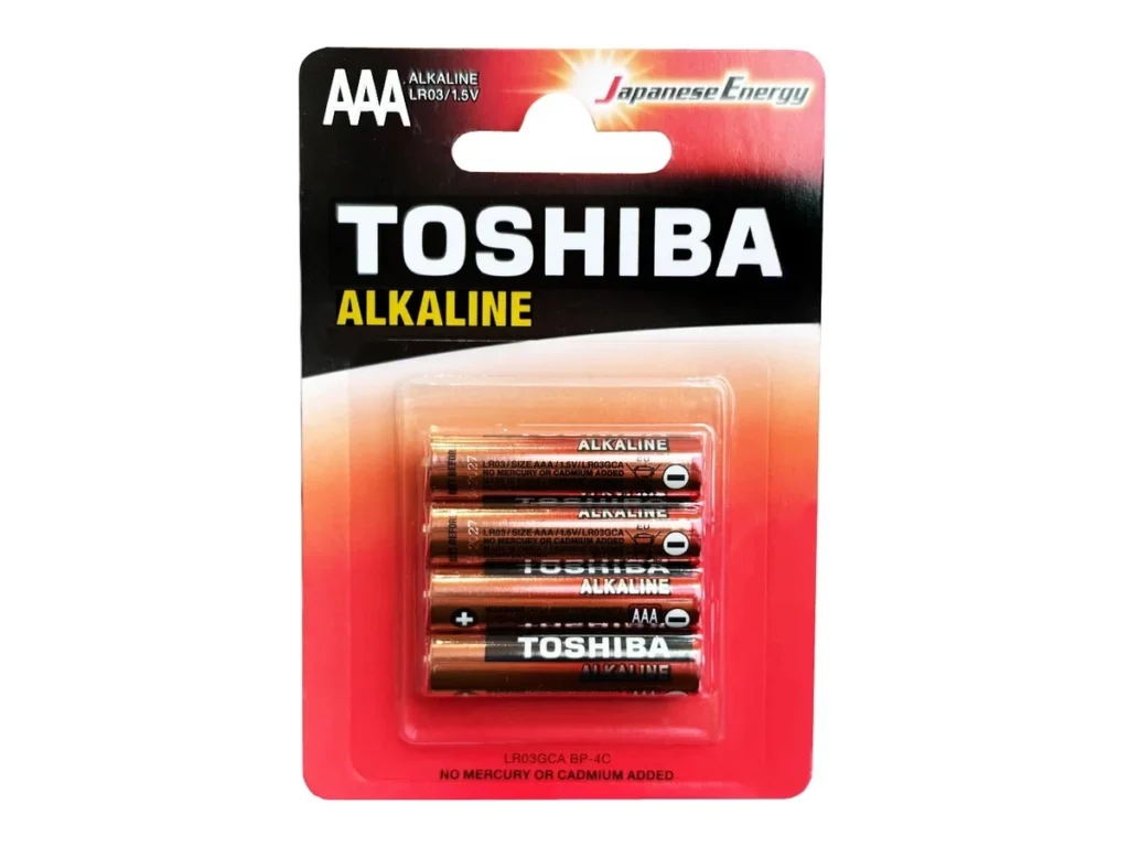 Элемент питания TOSHIBA LR03 Красный 4BL 4/card (4/48/192)