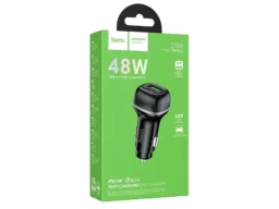 АЗУ 1 USB 1 Type-C HOCO Z58A Rank, 3.0A, пластик, QC3.0, PD30Вт, цвет: чёрный (1/11/110)