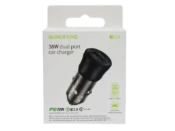 АЗУ 1 USB 1 Type-C Borofone BZ25 Journey, пластик, PD38Вт, QC3.0, цвет: чёрный (1/98/392)