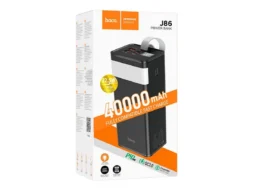 Акк.внешн. HOCO J86, Powermaster, 40000mAh, дисплей, 2 USB выхода, Type-C, QC3.0, PD3.0, 3,0А, чёрны
