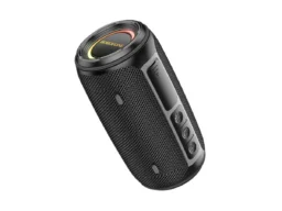 Колонка портативная Borofone BR38 Free-flowing, Bluetooth, FM, TF card, USB, AUX, TWS, чёрный (1/30)