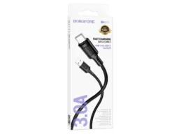 Кабель USB - Type-C Borofone BX111 Feliz, 1.0м, 3.0A, пластик, цвет: чёрный (1/360)