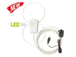 Антенна комнатная Led УР - 5ДУ Уралка (18 Дб. 40км. кабель 3м., питание от USB )