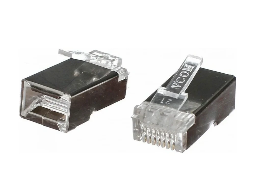 Коннекторы RJ45 8P8C для FTP кабеля 5 кат. экранированные, VCOM !!!