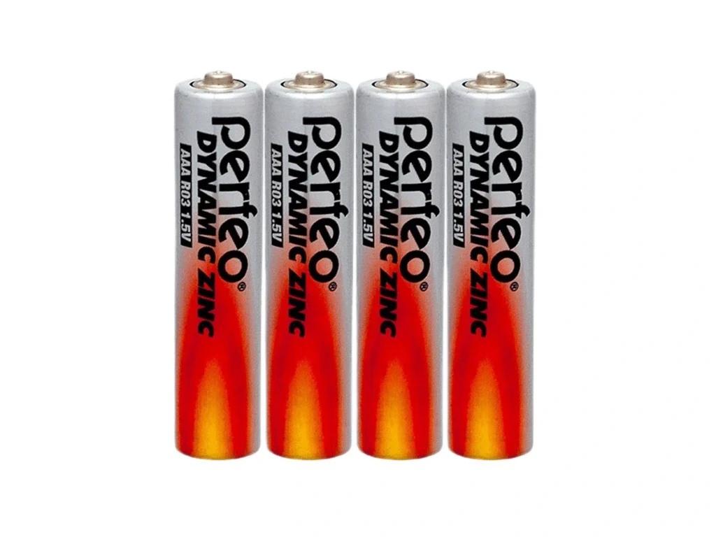 Элемент питания Perfeo R03/4SH Dynamic Zinc (4/60/2400)