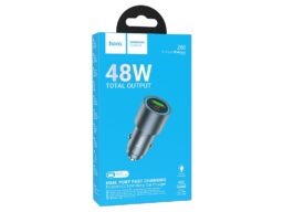 АЗУ 1 USB 1 Type-C HOCO Z60 Bloom, 3.0A, металл, QC3.0, PD48Вт, цвет: серый (1/13/130)