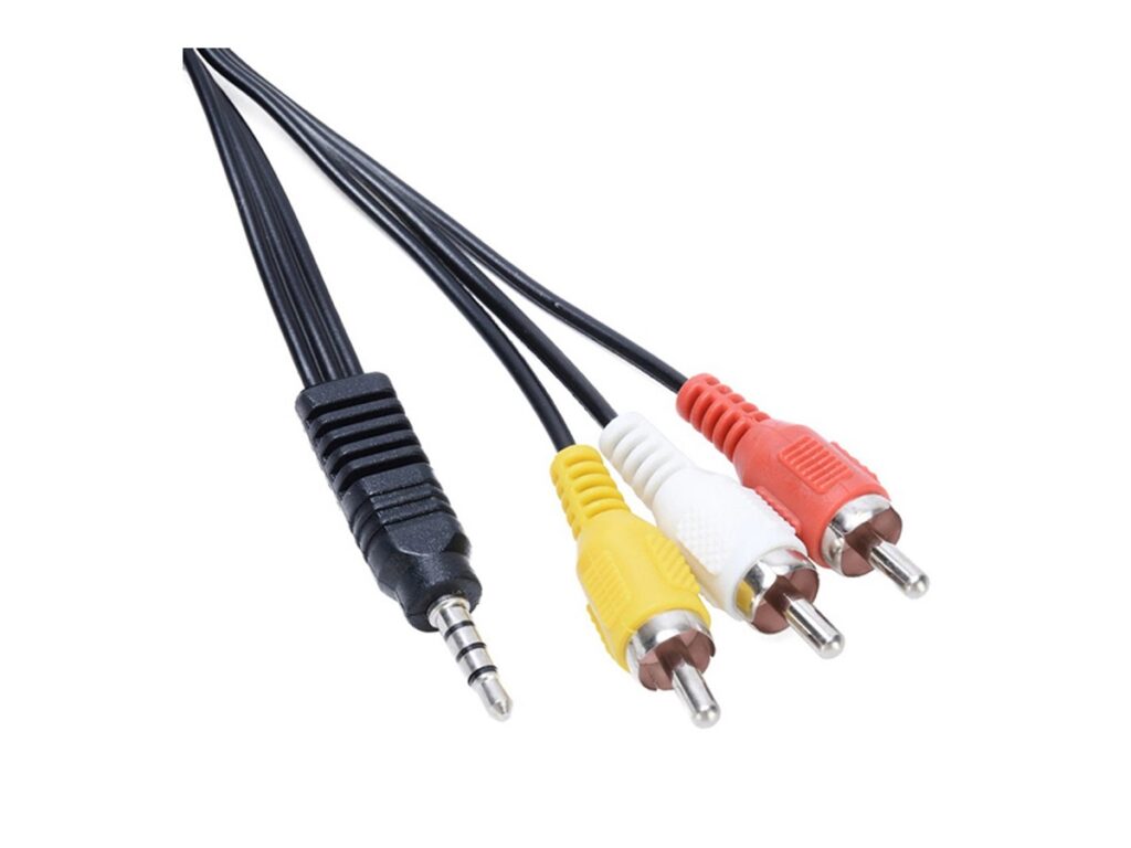 Шнур AUX --> 3RCA 1,5м.