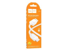 Кабель USB - Type-C HOCO X113 Beneficio, 1.0м, круглый, 3.0А, нейлон, цвет: белый (1/31/310)