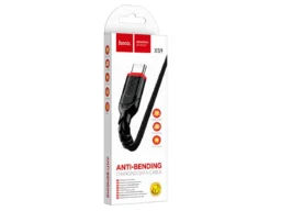 Кабель USB - Type-C HOCO X59 Victory, 1.0м, круглый, 3,0А, ткань, цвет: чёрный (1/33/330)