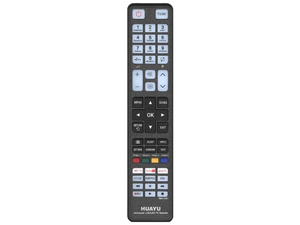 У/П RM-L1581 для LCD TV 9 в 1 универсальный пульт( MULTIBRAND 9 в 1 ) корпус как CT-804