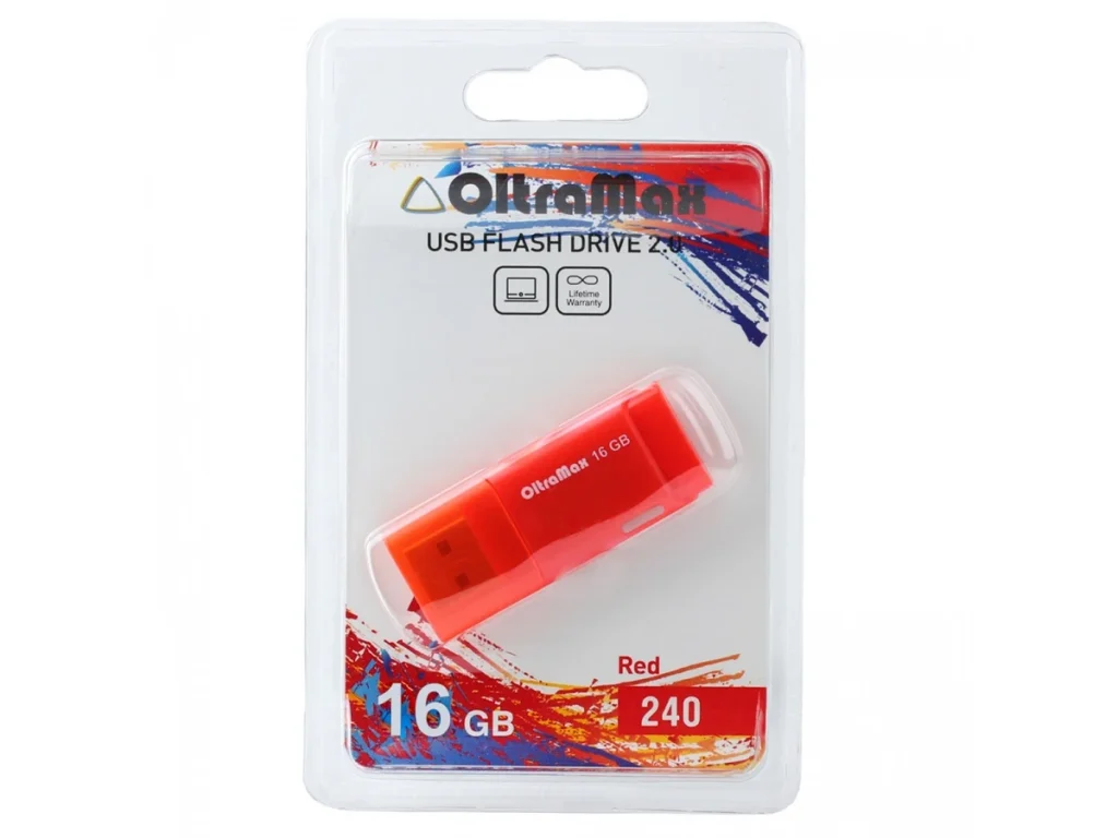 USB 16GB OltraMax 240 красный