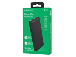 Акк.внешн. Borofone BT28, Universal energy, 10000mAh, пластик, 2 USB выхода, 2.0A, цвет: чёрный