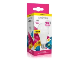Лампа светодиодная SMARTBUY A65 25Вт 3000K E27 (тёплый свет) (1/100)