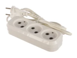 Удлинитель Smartbuy 3 гнезда 1,5 метра 10А/2,2кВт без заземления ПВС 2х1,0 (SBE-10-3-1,5-N) (1/50)