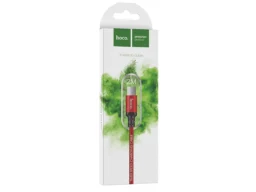 Кабель USB - микро USB HOCO X14 Times speed, 2.0м, круглый, 2.0A, ткань, цвет: красный (1/33/330)