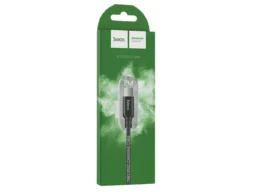 Кабель USB - микро USB HOCO X14 Times speed, 2.0м, круглый, 2.0A, ткань, цвет: чёрный (1/33/330)