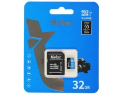 MicroSD 32GB Netac P500 Standard Class 10 UHS-I (90 Mb/s) + SD адаптер