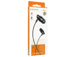 Гарнитура Borofone BM61, AUX разъём с МК без рег.громкости длина 1.2м, цвет: черный