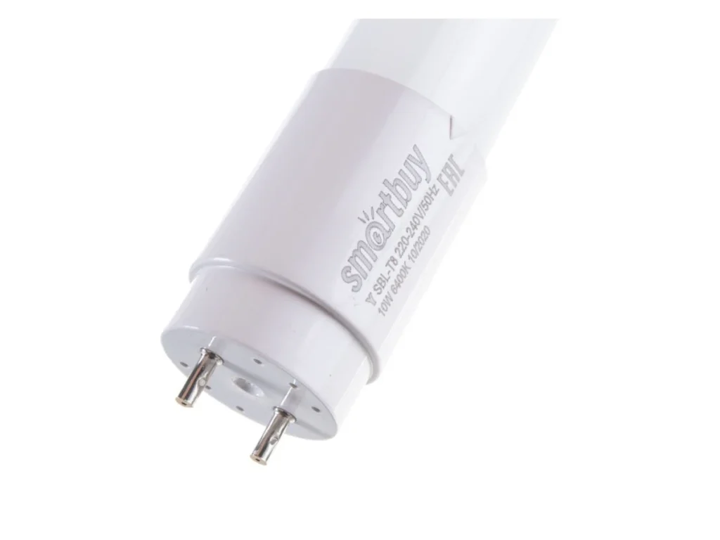 Лампа светодиодная SMARTBUY TUBE T8 Rotat G13 10Вт 6400K 600мм (поворотный цоколь, холодный свет)